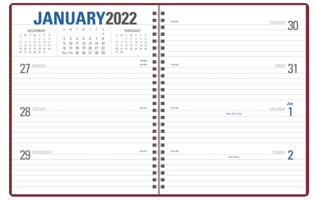 Triumph® Calendars Classic Weekly Planner, 13-Month — view 36