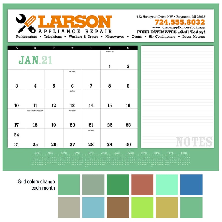 Triumph® Calendars Notes Desk Pad, 22 x 17 Inches — view 4