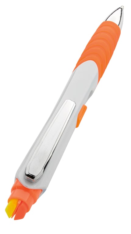 Souvenir® Jalan Highlighter Pen Combo, Slide-Action Ballpoint — view 46