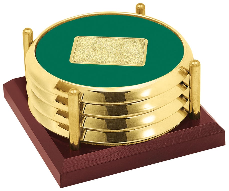 JAFFA® Four Coasters with Solid Cherry Tray — view 18