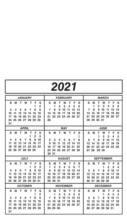 Good Value™ 20 Mil Calendar Magnet, 3.875 x 3.375 in. — view 10