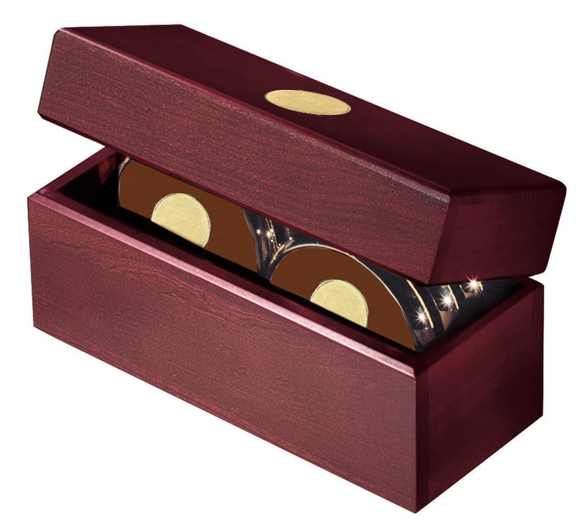 JAFFA® Six Coasters with Solid Cherry Chest — view 17