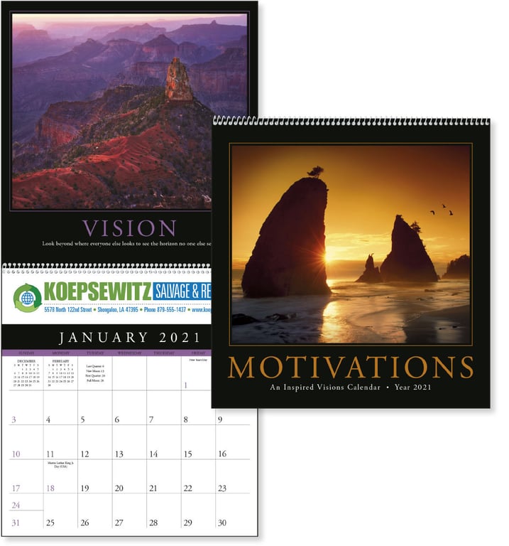 Triumph® Calendars Motivations Wall Calendar, 12 x 25 in. — view 6