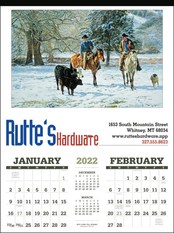 Triumph® Calendars American West by Tim Cox Wall Calendar — view 5