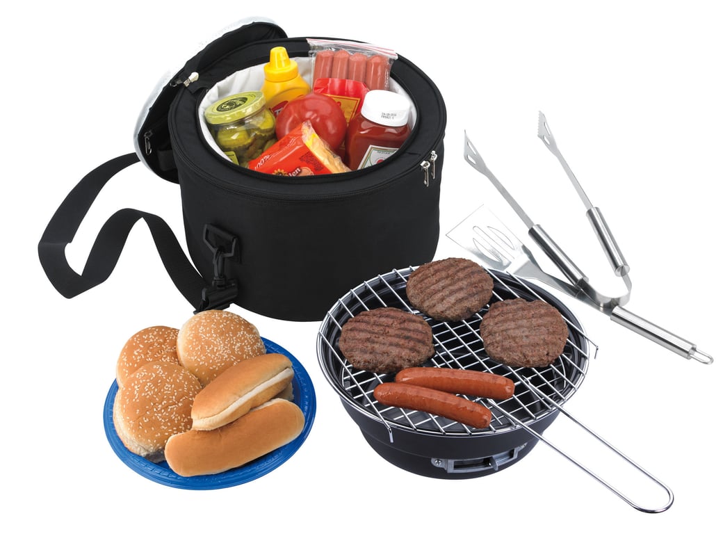 Koozie® Portable BBQ Grill with Cooler Bag — view 10
