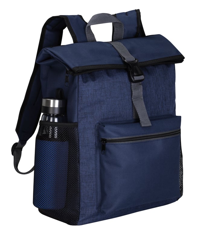 Tuck Backpack with Fold-Over Top and Laptop Sleeve — view 13