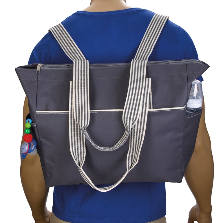 Atchison® Stripe Diaper Tote-Pack with Changing Pad — view 21