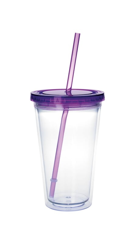 Good Value™ Clear Tumbler with Colored Lid, 18 oz. — view 48