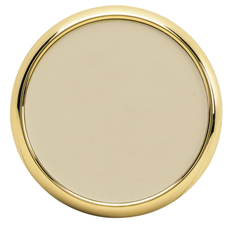 JAFFA® Leather Coaster with Metal Base — view 16