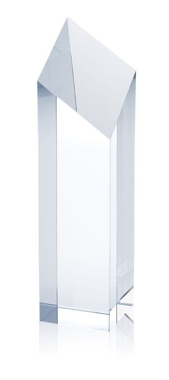 JAFFA® Spectra Pillar Crystal Award, 10" — view 13