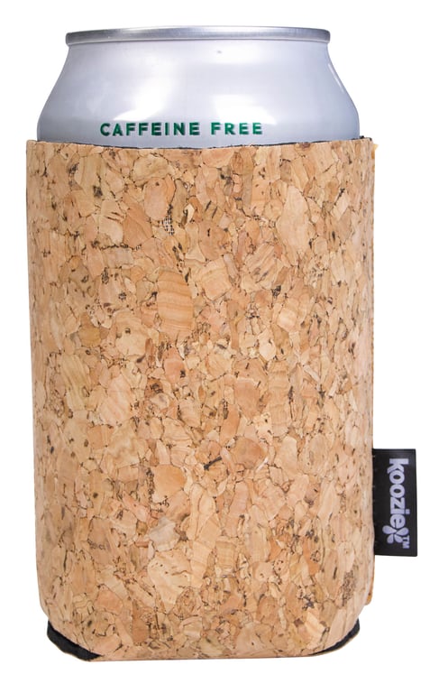 Koozie® Cork Can Cooler with Distressed Imprint — view 5