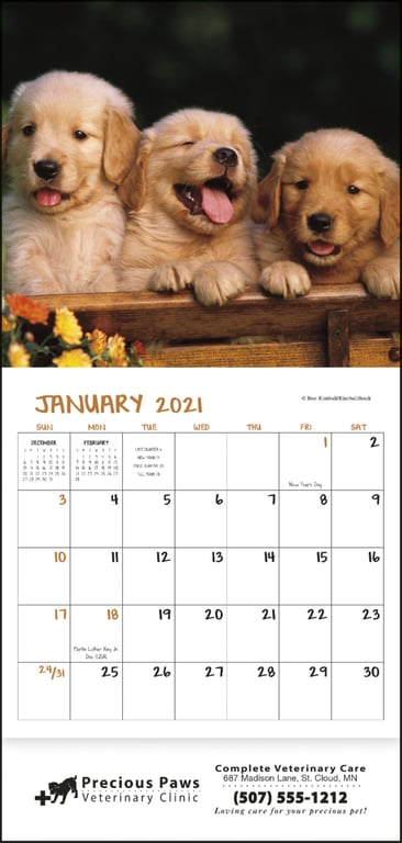 Good Value™ Puppies & Kittens Mini Calendar — view 9