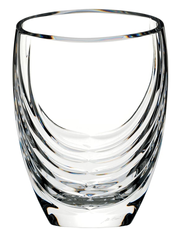 MARIO CIONI Siena Clear Crystal Vase — view 4