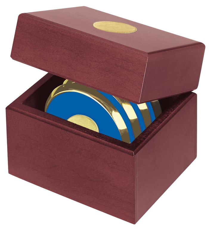 JAFFA® Four Coasters with Solid Cherry Chest — view 28
