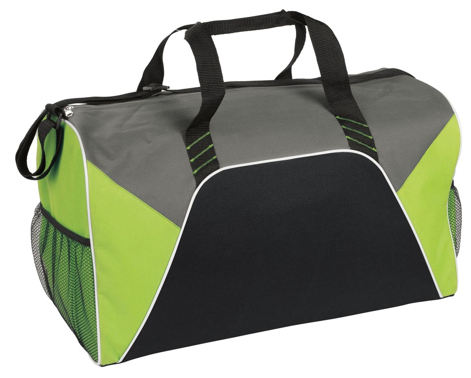 Color Panel Sport Duffel Bag with Mesh Side Pockets — view 12
