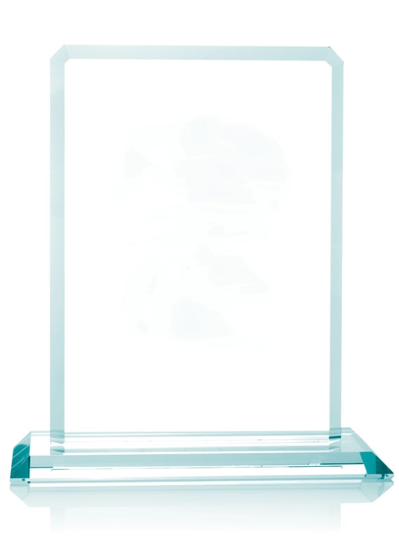 JAFFA® Clipped Jade Crystal Award — view 5