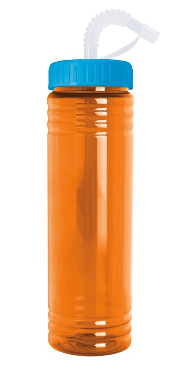 Garyline® Slim Fit Water Bottle with Straw Lid, 24 oz. — view 51