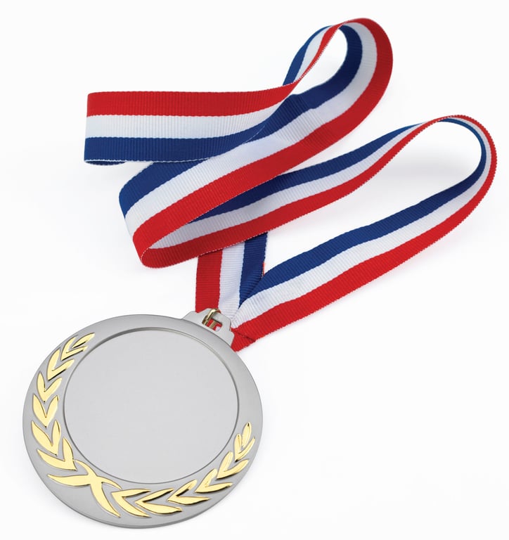 JAFFA® Laurel Wreath Medal with Black Ribbon and Quick Clip Hook — view 20