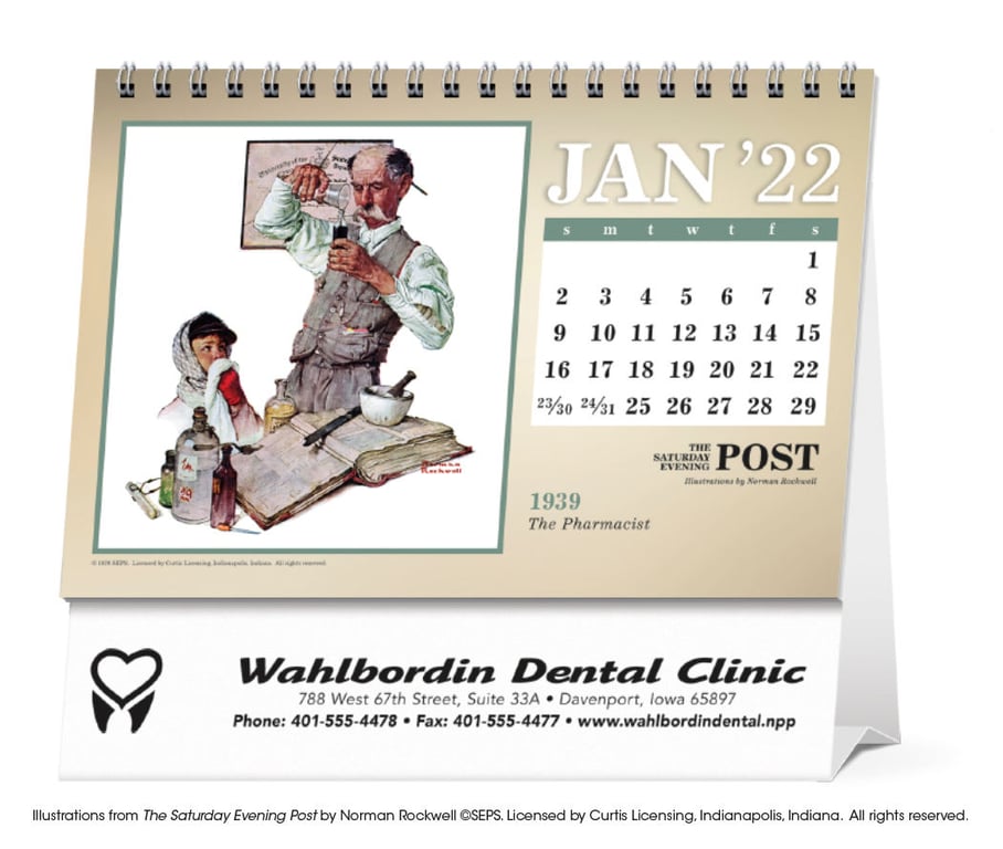 Triumph® Calendars The Saturday Evening Post Large Desk Calendar — view 14