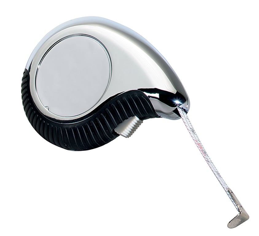 10' Ergonomic Teardrop Tape Measure with Rubber Grip — view 7