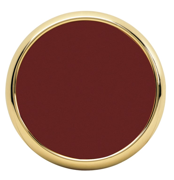 JAFFA® Leather Coaster with Metal Base — view 18