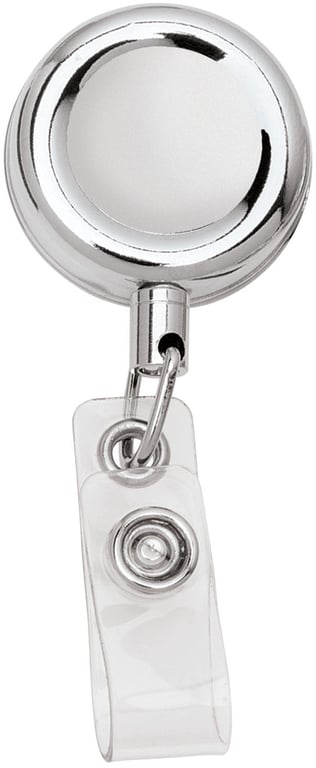 Metal Retractable Badge Holder with Alligator Clip — view 5