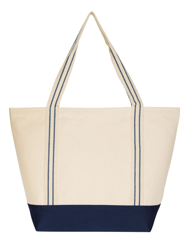 Good Value™ Cotton Travel Tote with Striped Handles — view 16