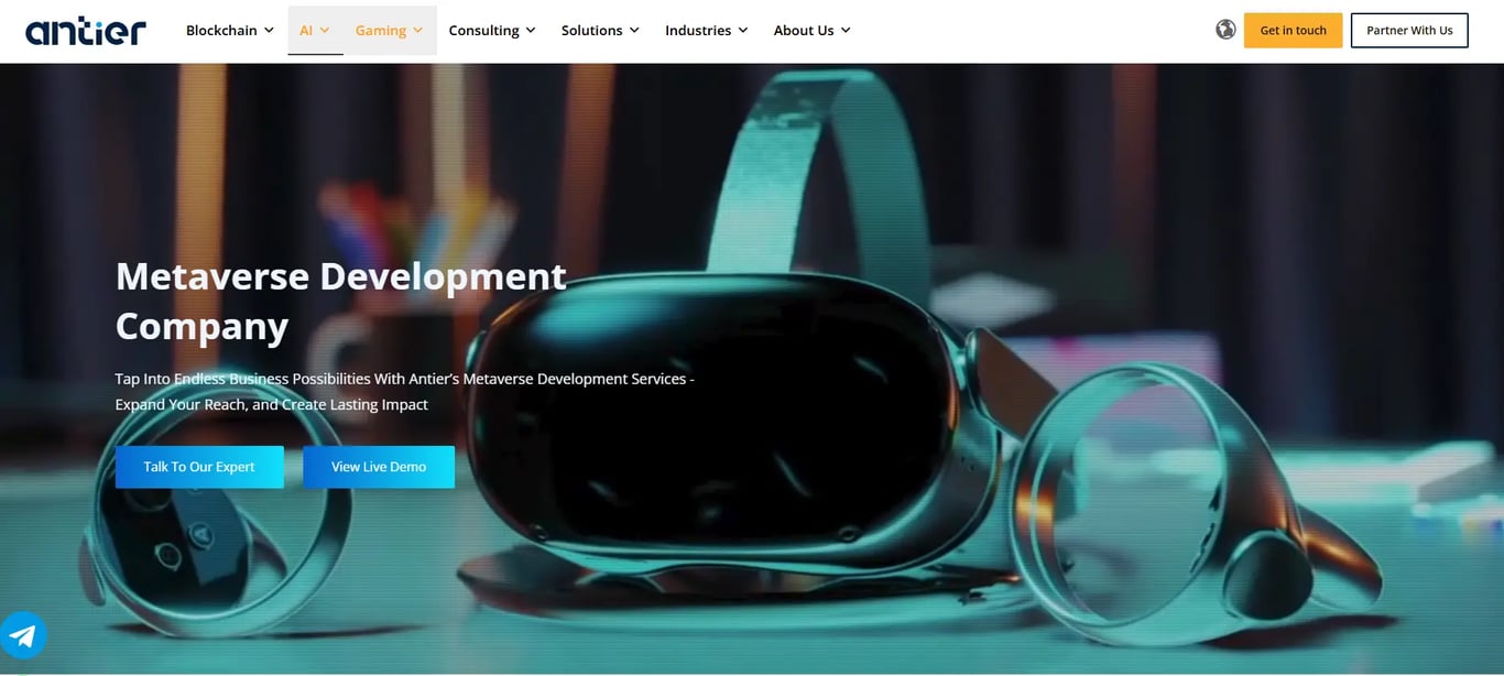 Antier Solutions Metaverse Development