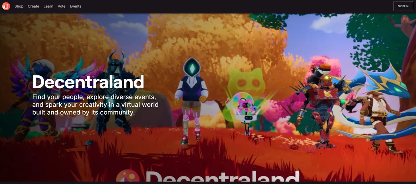 Decentraland Foundation Metaverse Development