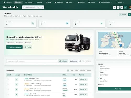 Dashboard screenshot 2