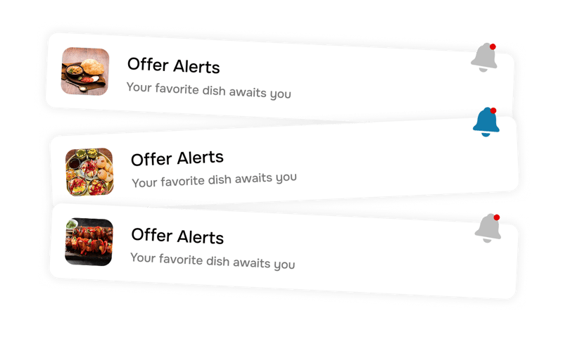 Personalised Dish &    Offer Alerts