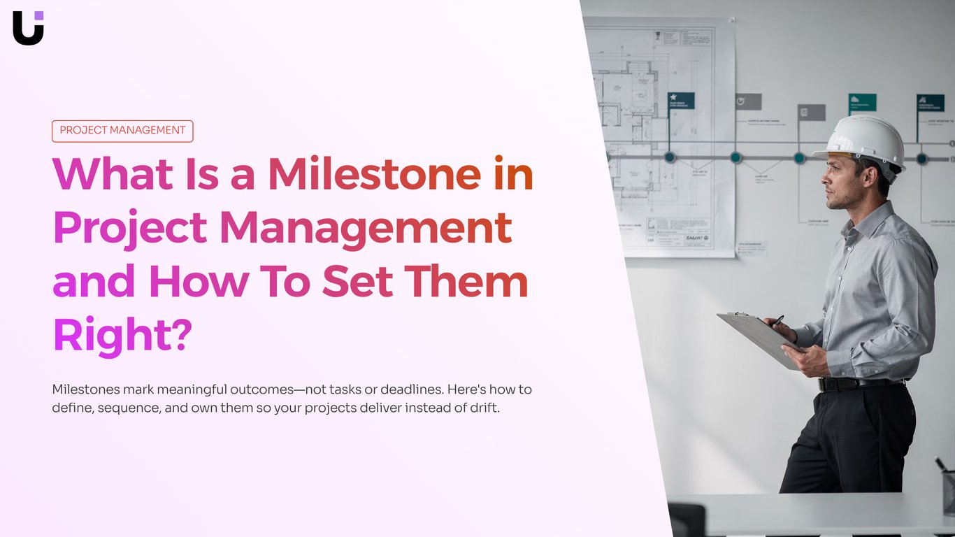 Professional 3D visualization of project milestones timeline with progress checkpoints and planning structure