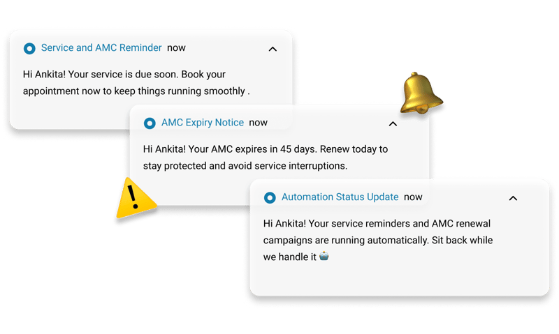 Service and AMC Reminder   Automation  