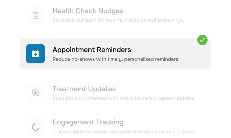 Personalised patient    outreach