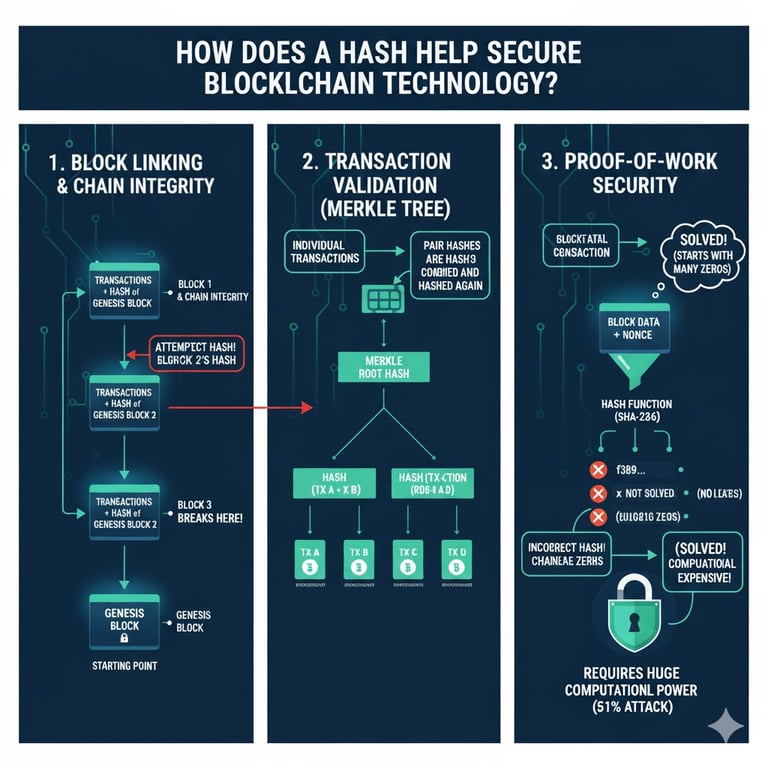 How Does a Hash Help Secure Blockchain Technology?