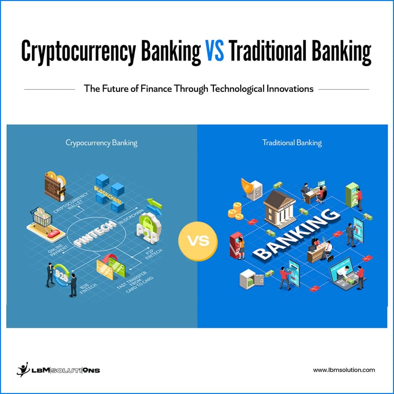 Cryptocurrency Banking Vs Traditional Banking info