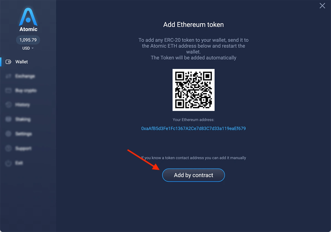 Select Custom Token Option