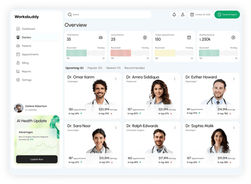 Dashboard screenshot 2