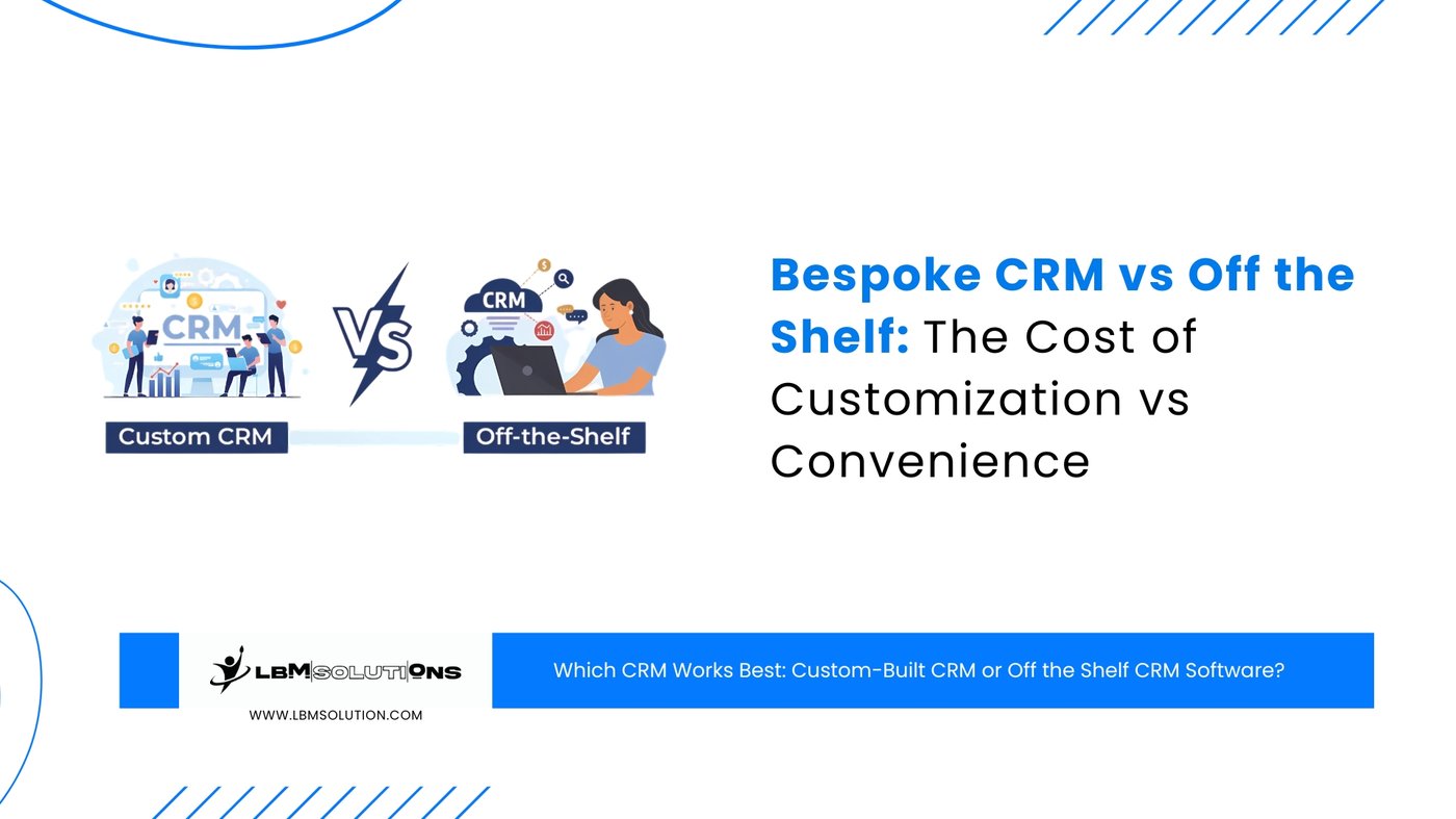 Bespoke CRM vs Off the Shelf: The Cost of Customization vs Convenience