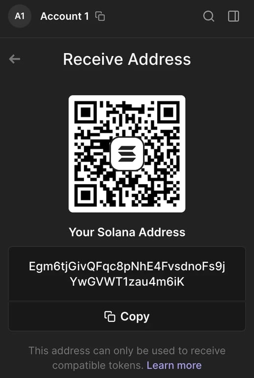 Receive Address