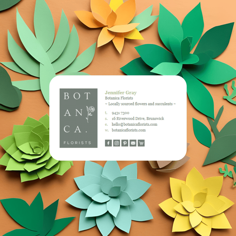 Email Signature Template Botanica