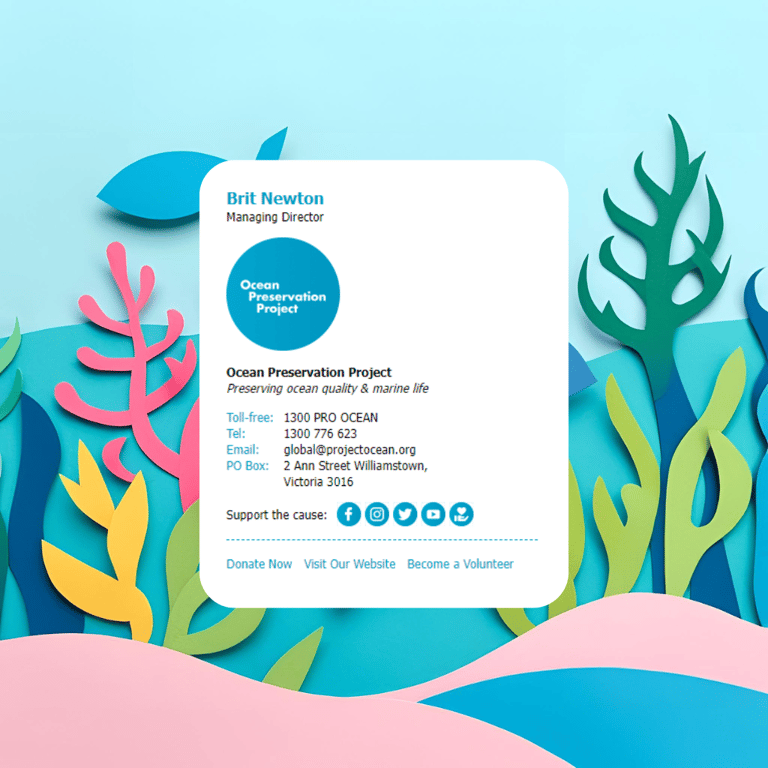 html email signature example