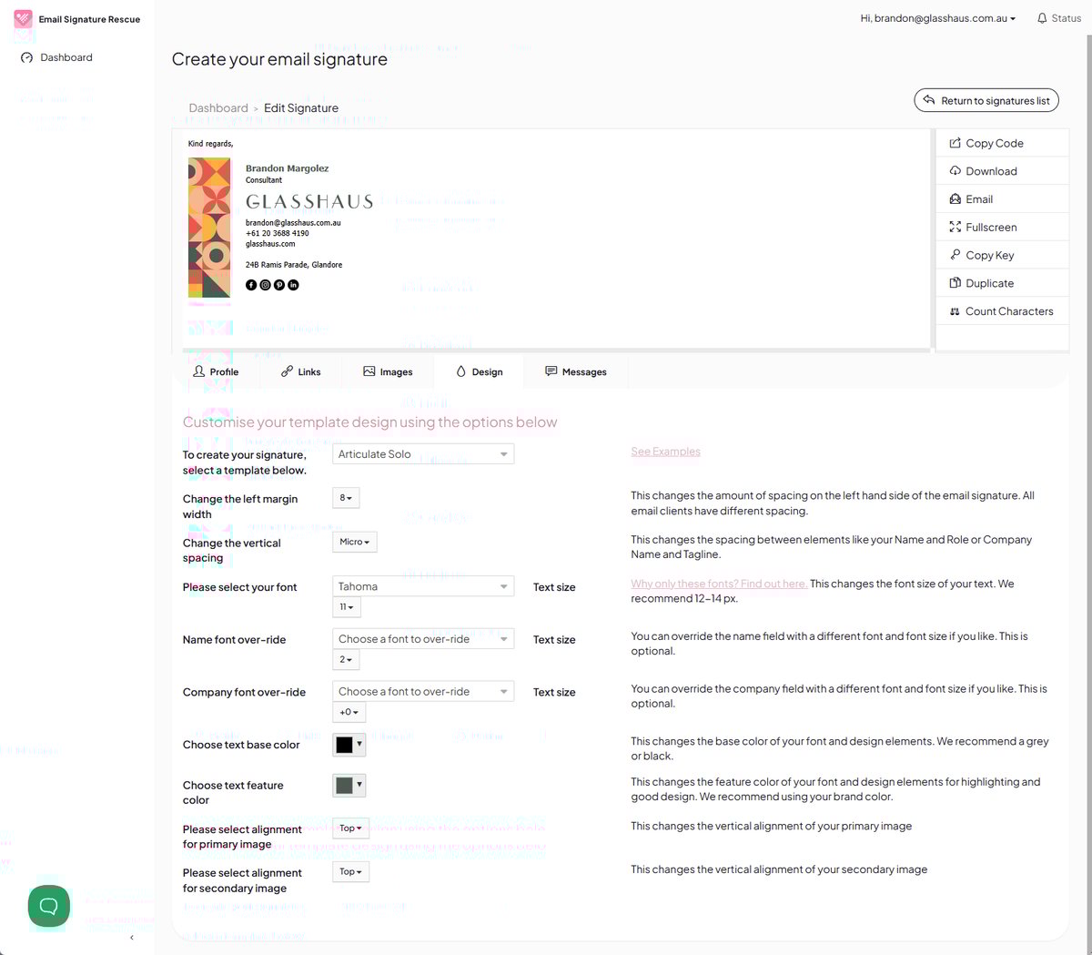 Design Editor Preview
