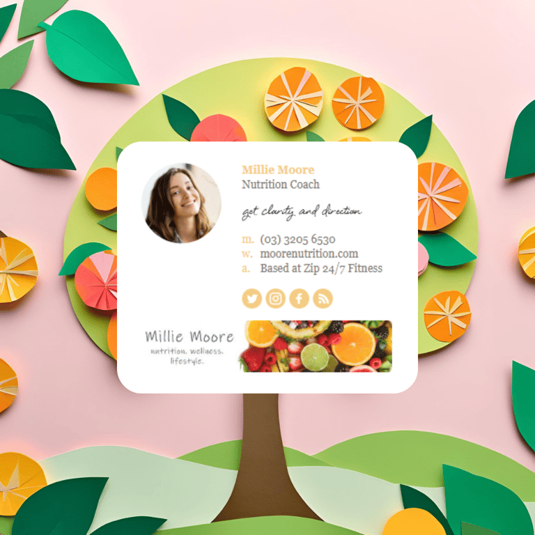 html email signature template by Email Signature Rescue