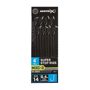 Вързани куки Matrix Super Stop Rigs MXC-3 10см - Номер 14
