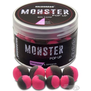 Поп ъп топчета Haldorado Monster Pop Up Big Carp 50gr - Аромат: Калмар и Червена Боровинка