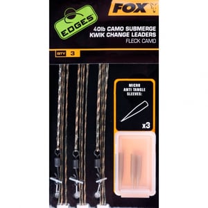Готов монтаж Fox Edges Submerge Camo Leader Lead Clip Kwik Change