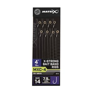 Вързани куки Matrix X-Strong Bait Band Rigs MXC-4 10см - Номер 14