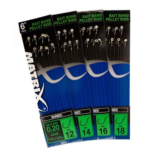 Вързани куки Matrix Bait Band Pellet Rigs 15см