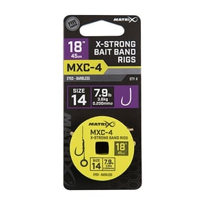 Вързани куки Matrix MXC-4 XS Bait Band - Номер 14